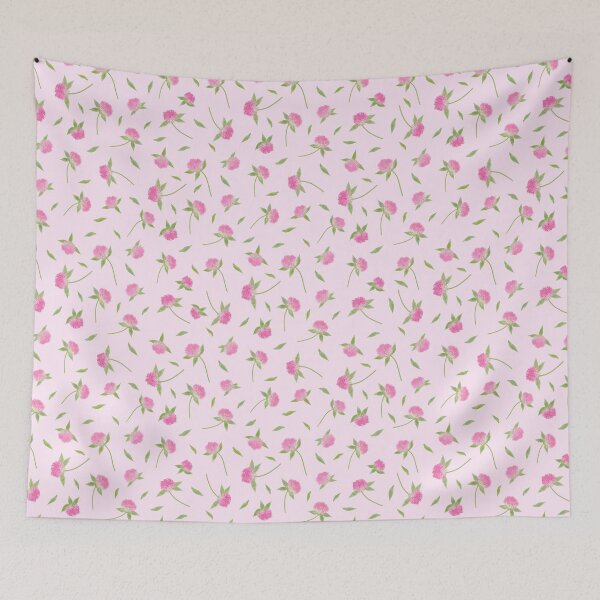 Item preview, Clover Blossom Scatter on Pink designed and sold by joluly.