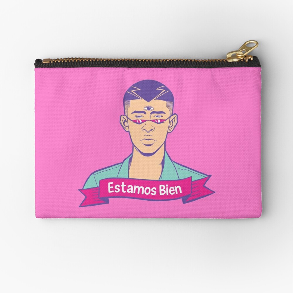 Bad Bunny Zipper Pouch By Liomal Redbubble - roblox dab zipper pouch by patchman redbubble