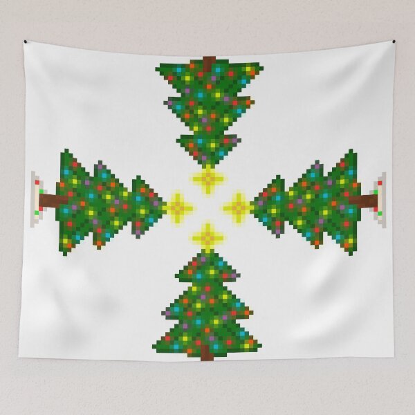 Item preview, Pixel Christmas Tree Kaleidoscope designed and sold by gkillerb.
