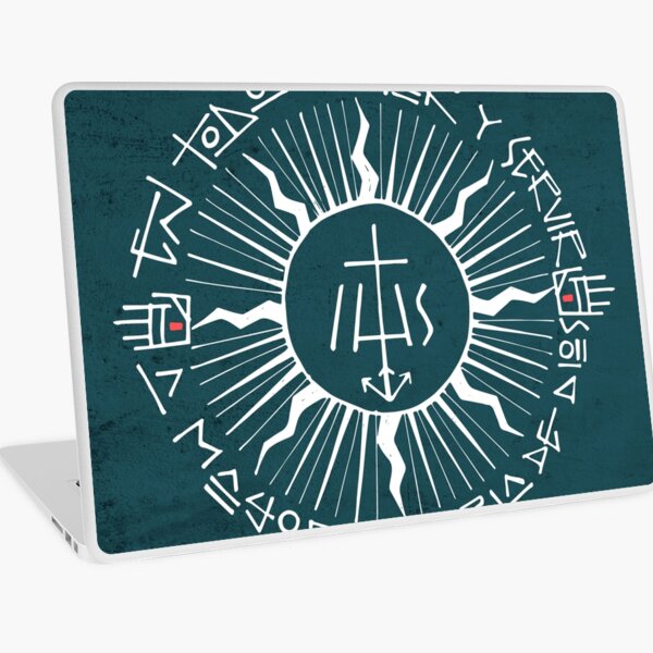 Religious christian jesuit symbol illustration Laptop Skin