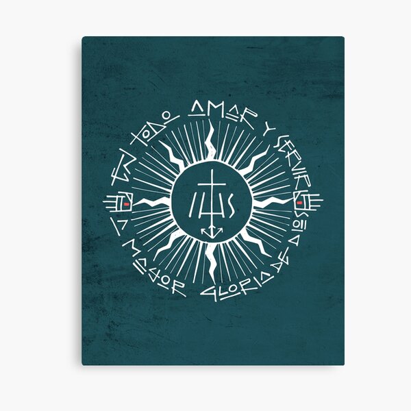 "Religious christian jesuit symbol illustration" Canvas Print by ...