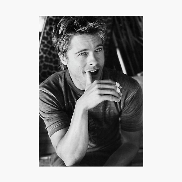 joven Brad Pitt Lámina fotográfica