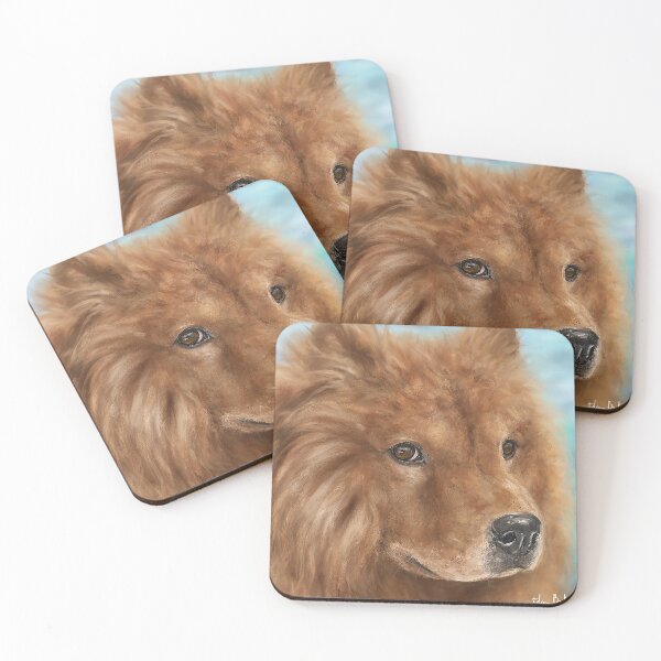 Item preview, Painting of a Fluffy Brown Chow Chow Dog designed and sold by ibadishi.