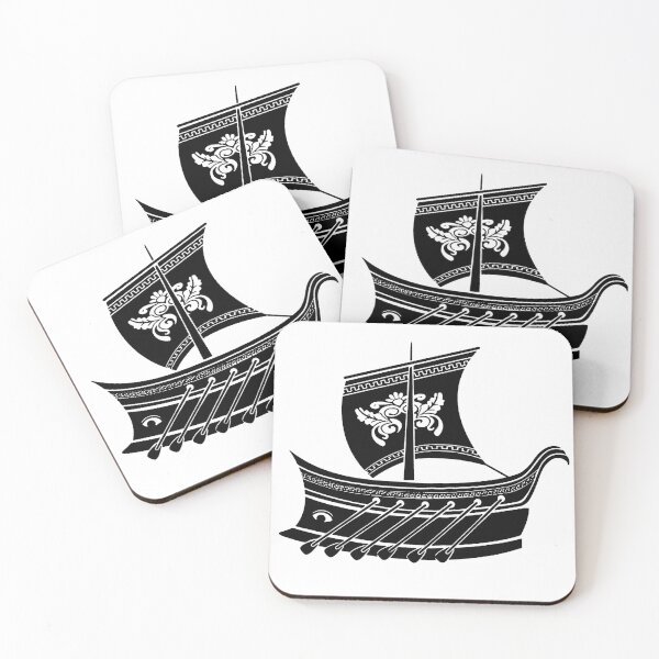Item preview, Greek ship (black and white) designed and sold by timothybeighton.