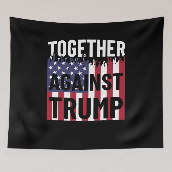 Item preview, Together Against Trump USA Flag Protest designed and sold by hadicazvysavaca.