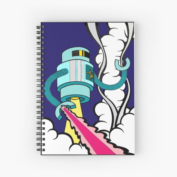 Robot Destruction Spiral Notebook