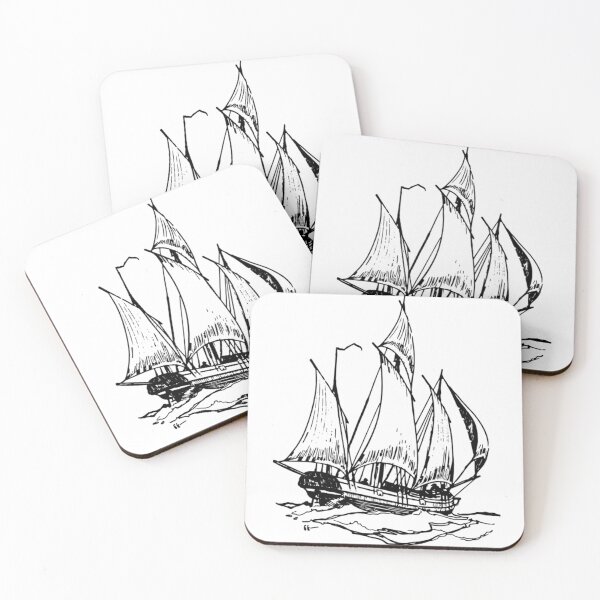 Item preview, Sail Ship (black and white) designed and sold by timothybeighton.