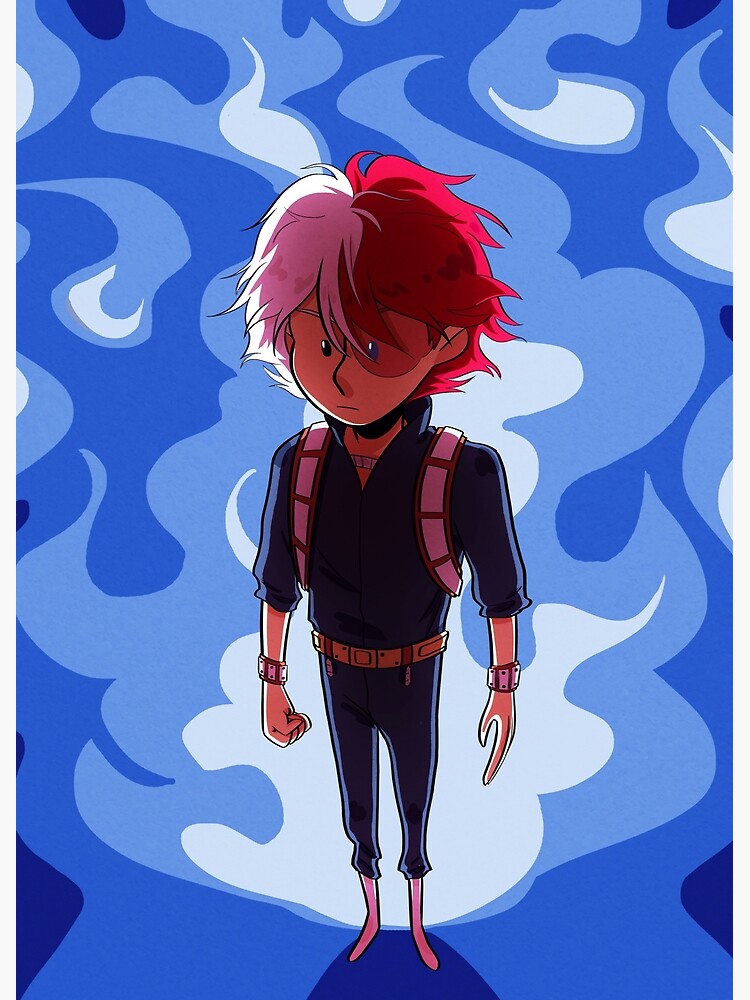 "Blue Fire Todoroki" Canvas Print for Sale by suntails Redbubble
