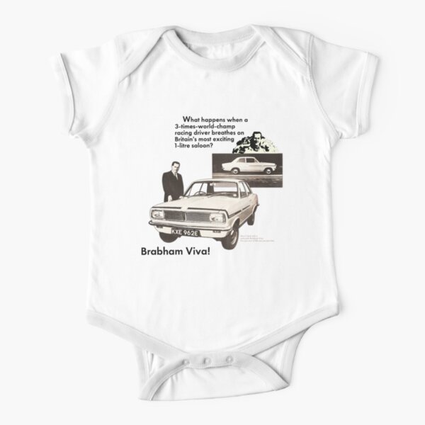 Vauxhall Viva Brabham Baby One Piece By Throwbackmotors Redbubble