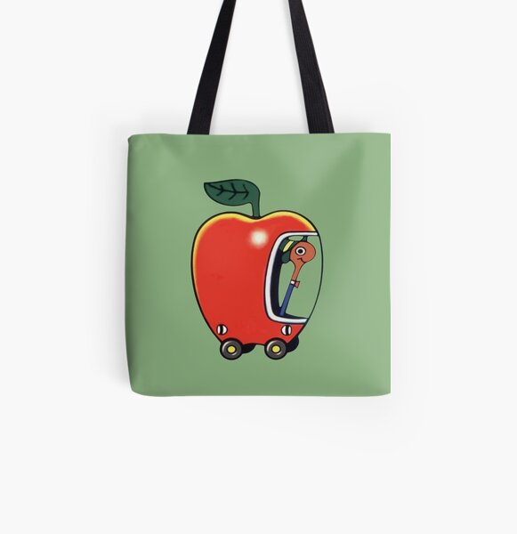 Lowly the Worm and His Apple Car All Over Print Tote Bag