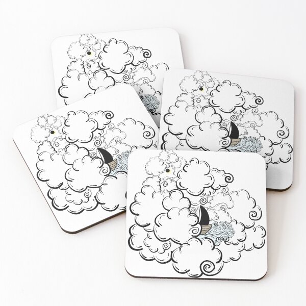 Item preview, ship in the clouds designed and sold by colorsofcherry.