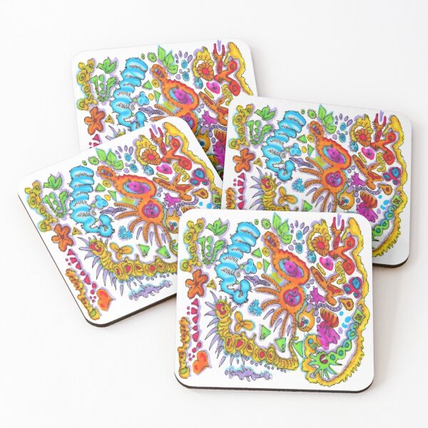 Item preview, Testing-my-new-brush-pen-pastel-colors-doodles designed and sold by cuprum.