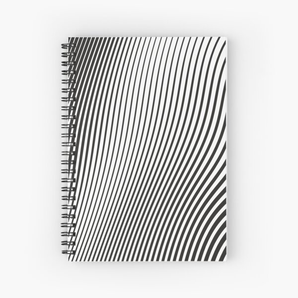 WAVE (BLACK) Cuaderno de espiral