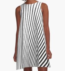 WAVE (BLACK) A-Line Dress