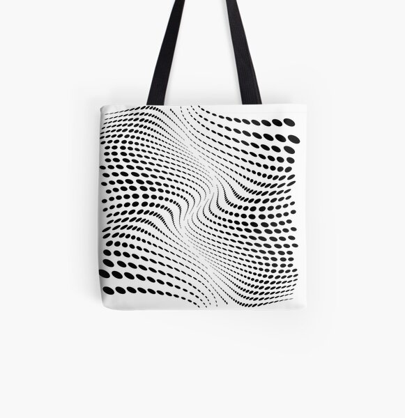 THE RIVER (BLACK) Bolsa estampada de tela