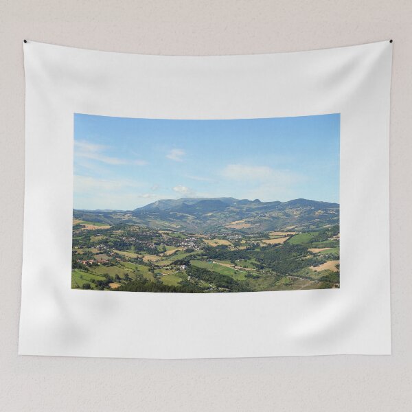 Item preview, hills and mountains San Marino Italy landscape designed and sold by goceris.