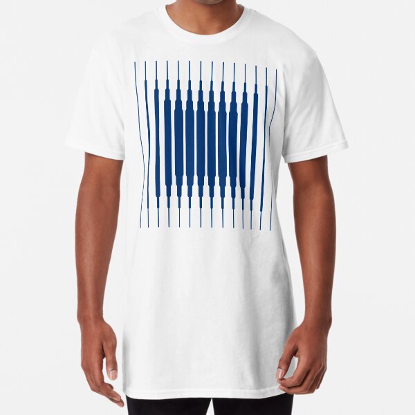 SQUARE LINE (BLUE) Camiseta larga