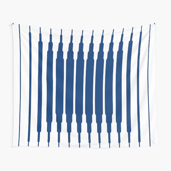 SQUARE LINE (BLUE) Tela decorativa
