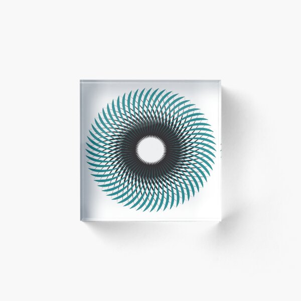 NAUTILUS (AQUA/BLACK) Bloque acrílico