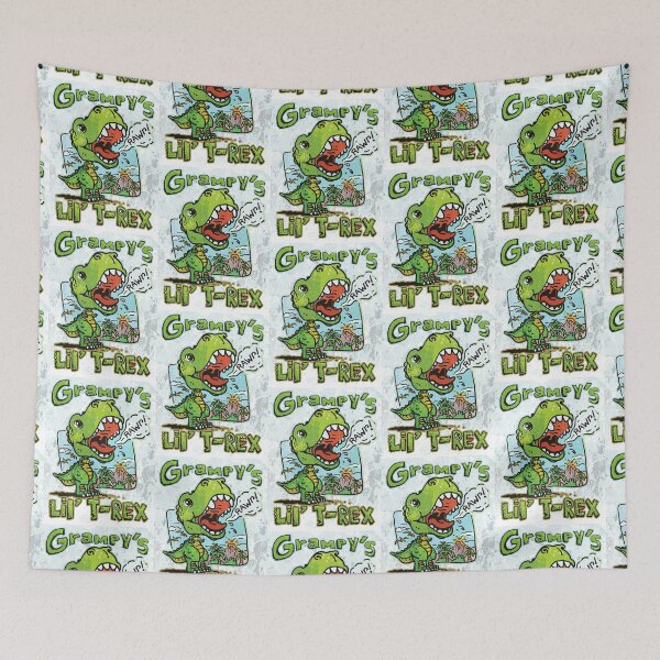 Aperçu de l'œuvre Grampy's Little T-Rex Dino créée et vendue par MudgeStudios.