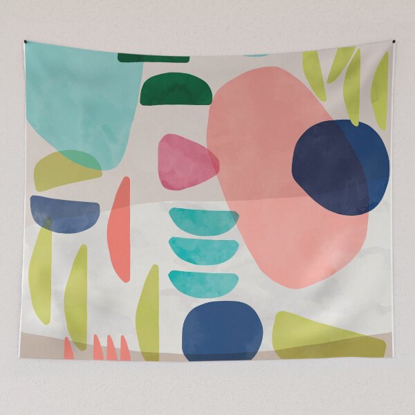 Item preview, Organic Bold Shapes Watercolor designed and sold by ninoladesign.
