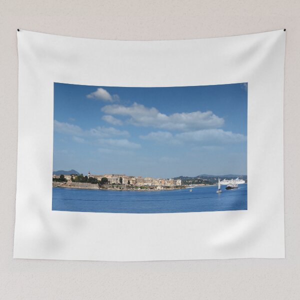 Item preview, old Corfu town Greece summer season designed and sold by goceris.