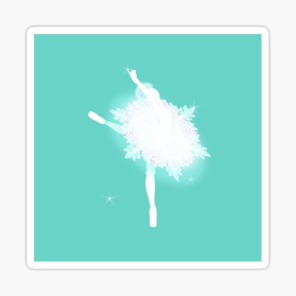 Quietly dancing snowflake II Sticker