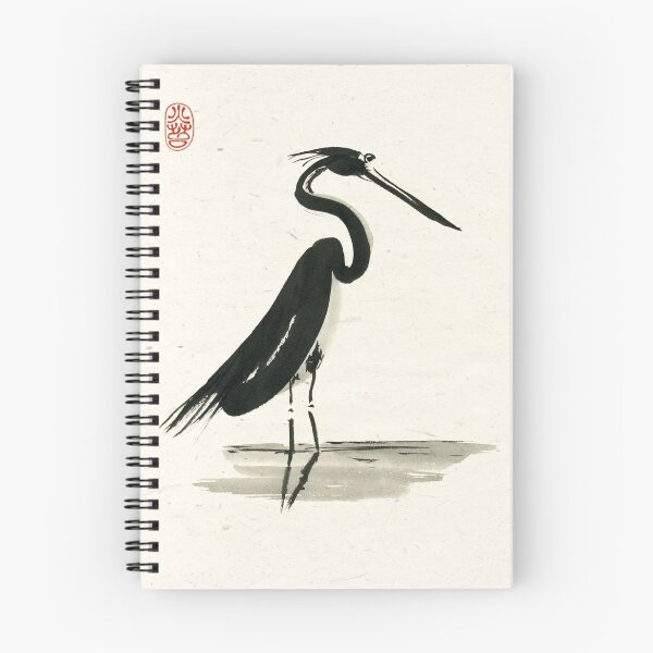 Item preview, heron on rice paper designed and sold by Ron C. Moss.