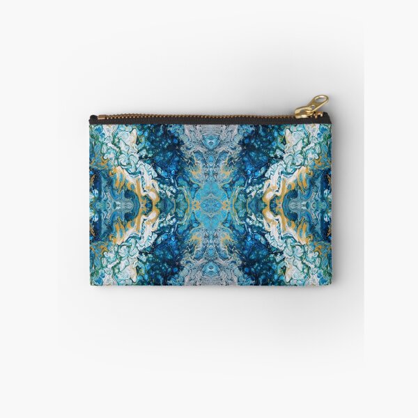 Item preview, Blue Abstract Pouring Liquid Art designed and sold by Felicia Wong.