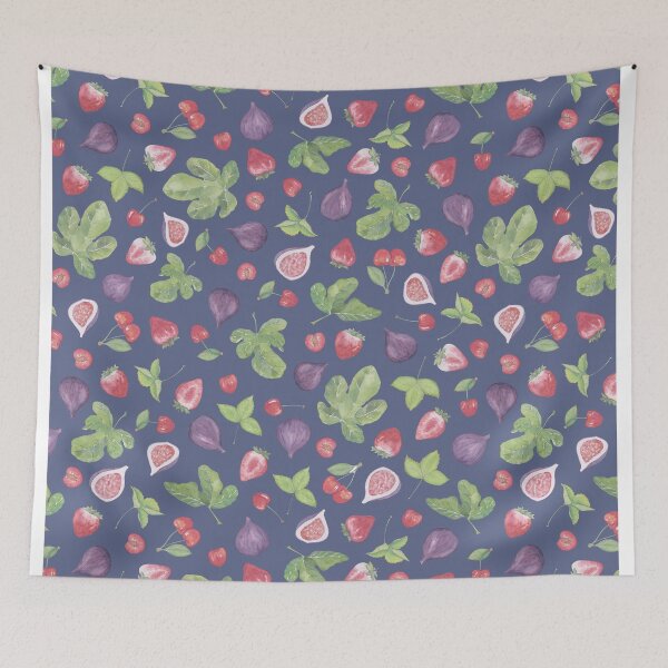Artikelvorschau, Aquarell-Sommerfrucht-Streumuster entworfen und verkauft von Christelle Heyns.