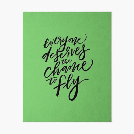 The Chance to Fly Art Board Print