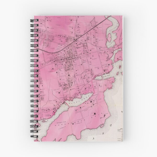 Item preview, Vintage Map of New Rochelle NY (1868) designed and sold by BravuraMedia.