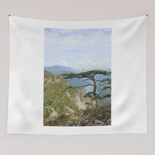 Item preview, pine tree on mountain landscape designed and sold by goceris.