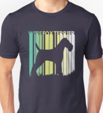 Cute Wire Fox Terrier Silhouette Unisex T-Shirt