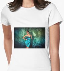 Grunge Fashion Fine Art Print Women's Fitted T-Shirt