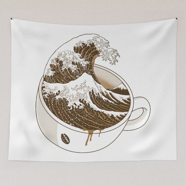 Item preview, The Great Wave off Coffee designed and sold by Quilimo Studio.