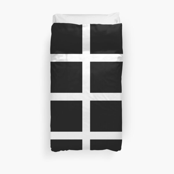 Saint Piran’s Flag (Cornish Flag) Duvet Cover