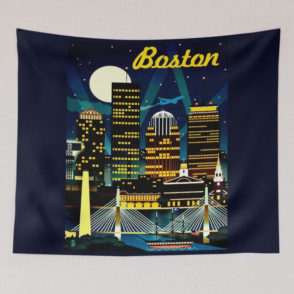 Item preview, BOSTON : Vintage Travel Advertising Print designed and sold by posterbobs.