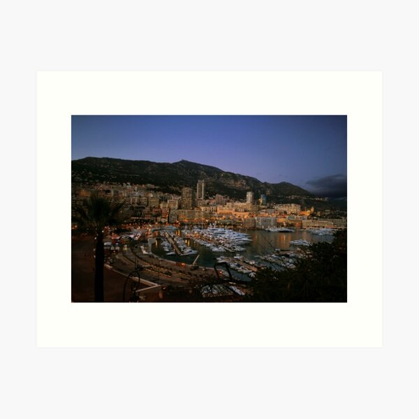 Beauty of Monaco Bay Art Print