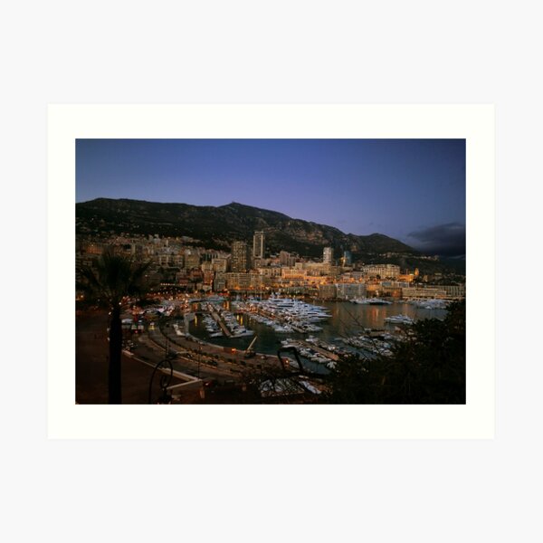Beauty of Monaco Bay Art Print