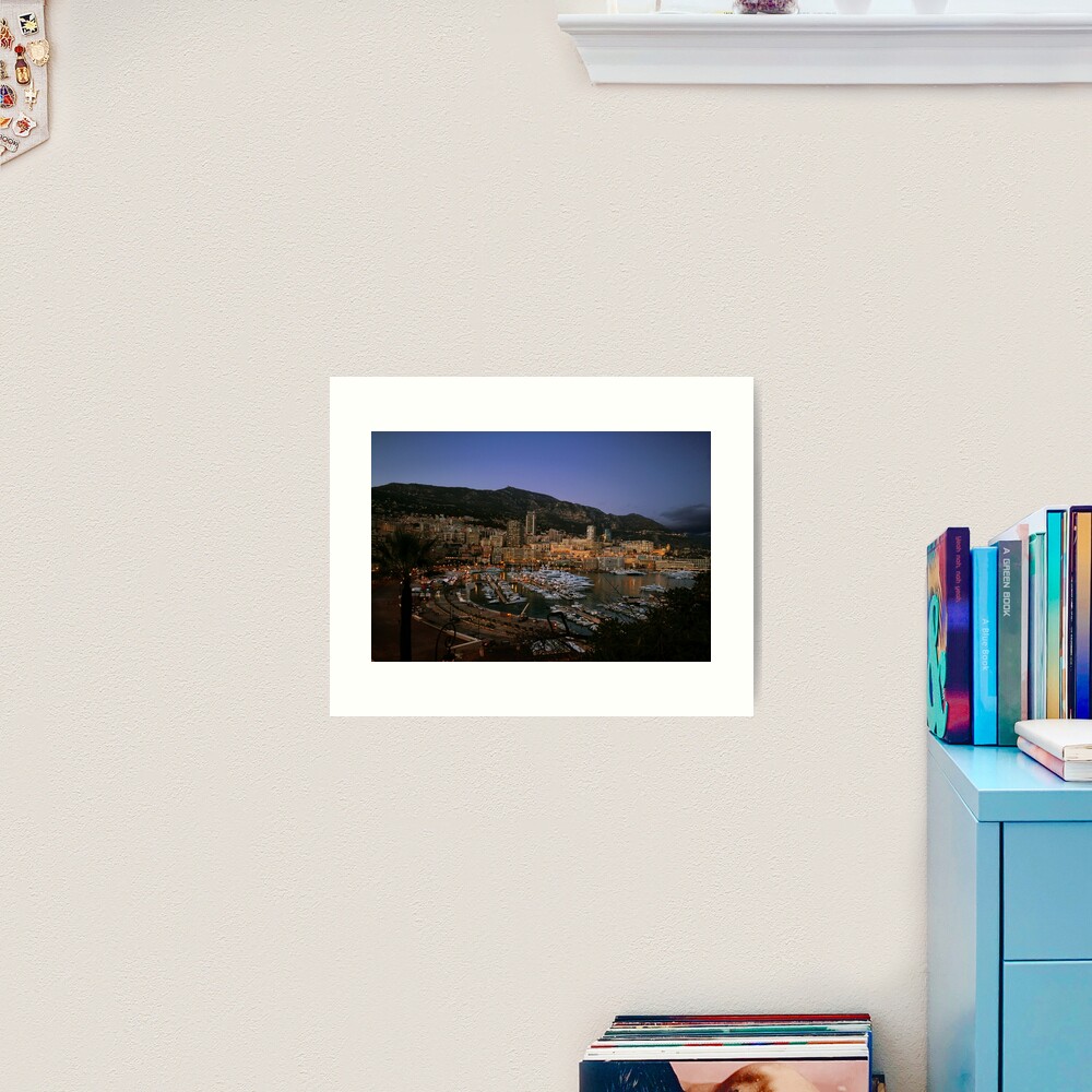 Beauty of Monaco Bay Art Print