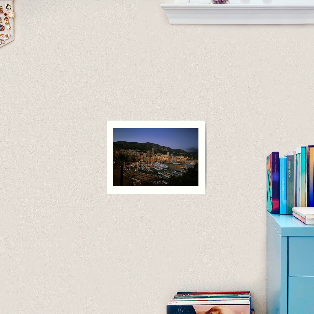 Beauty of Monaco Bay Art Print