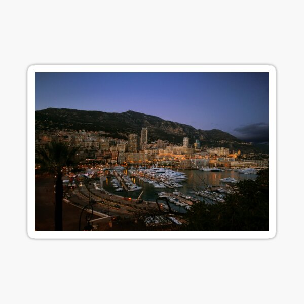 Beauty of Monaco Bay Sticker