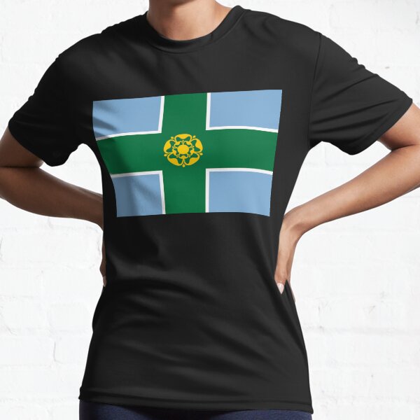Flag of Derbyshire, UK Active T-Shirt