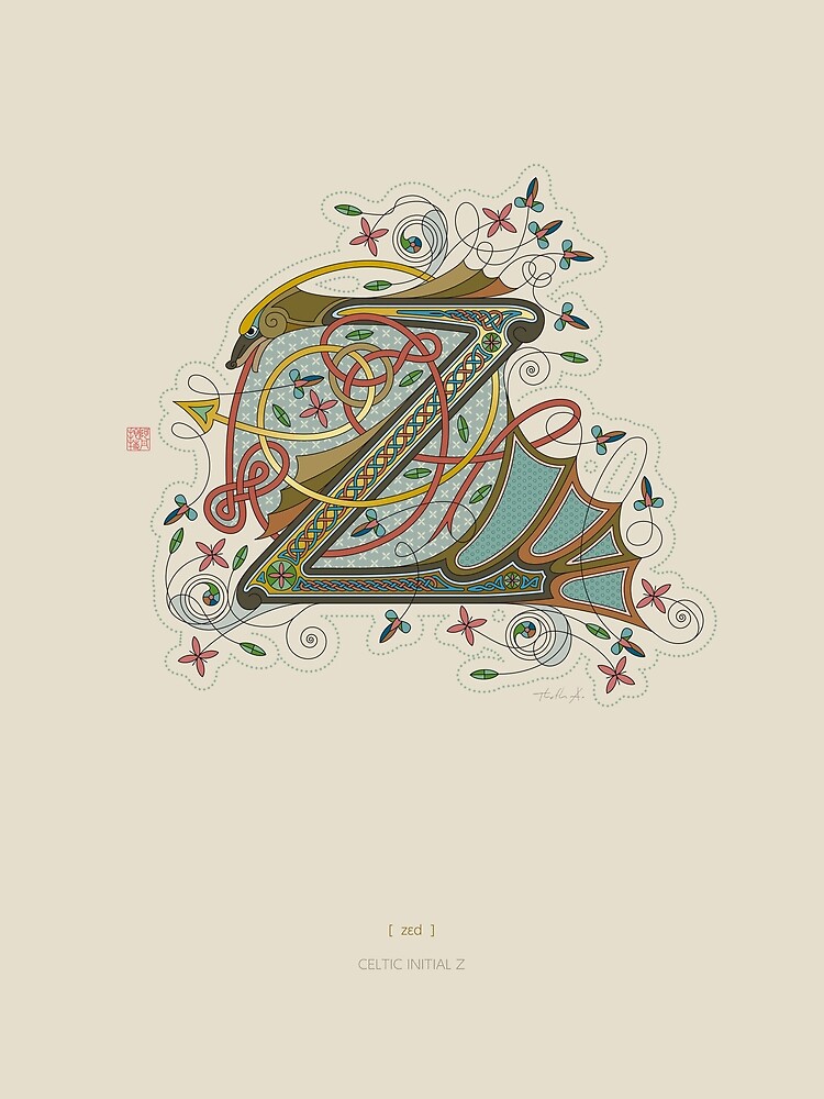 Celtic Initial Z by Thoth-Adan