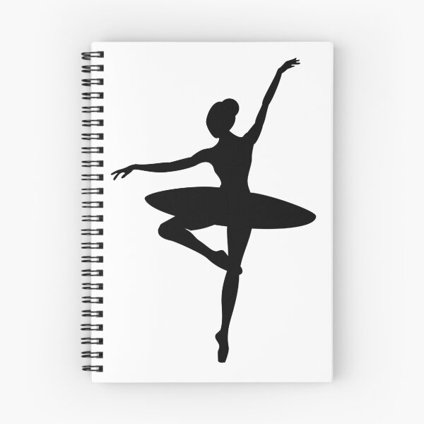 Item preview, Delicate ballerina pose - Black silhouette designed and sold by Ratherswell.