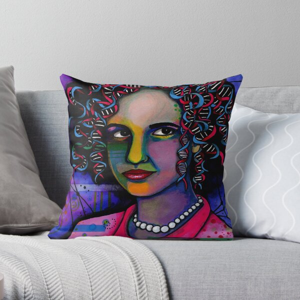 Rosalind Franklin Throw Pillow