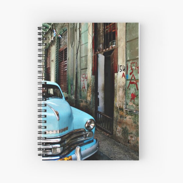 blue car Spiral Notebook