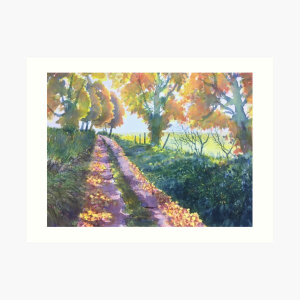 The Tunnel in Autumn Art Print