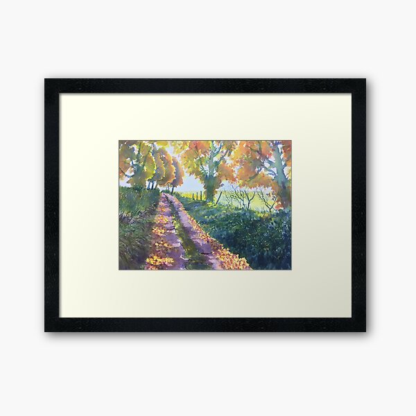 The Tunnel in Autumn Framed Art Print
